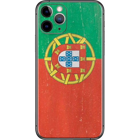 Portugal Flag Distressed iPhone 11 Pro Skin